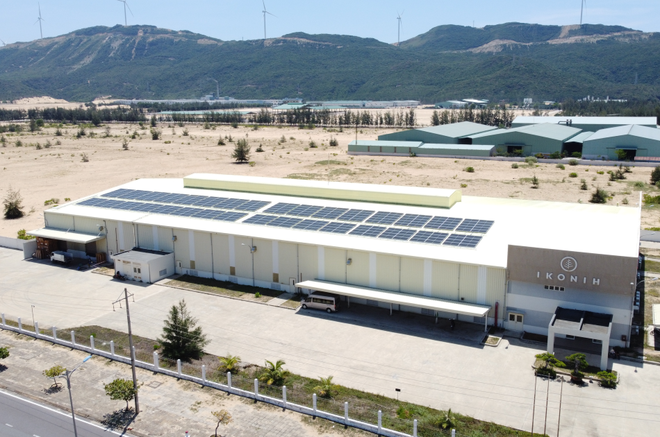 Thi công hệ thống năng lượng mặt trời áp mái 158 kWp nhà máy IKONIH - Bình Định